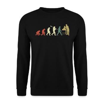 Veterinary Evolution Geschenk für Tierärzte - Unisex Pullover - Schwarz - Vorne - Alina (178cm) & Michal (187cm)