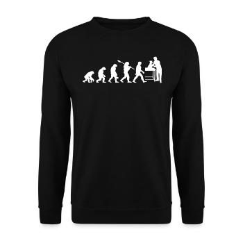 Veterinary Evolution Geschenk für Tierärzte - Unisex Pullover - Schwarz - Vorne - Alina (178cm) & Michal (187cm)