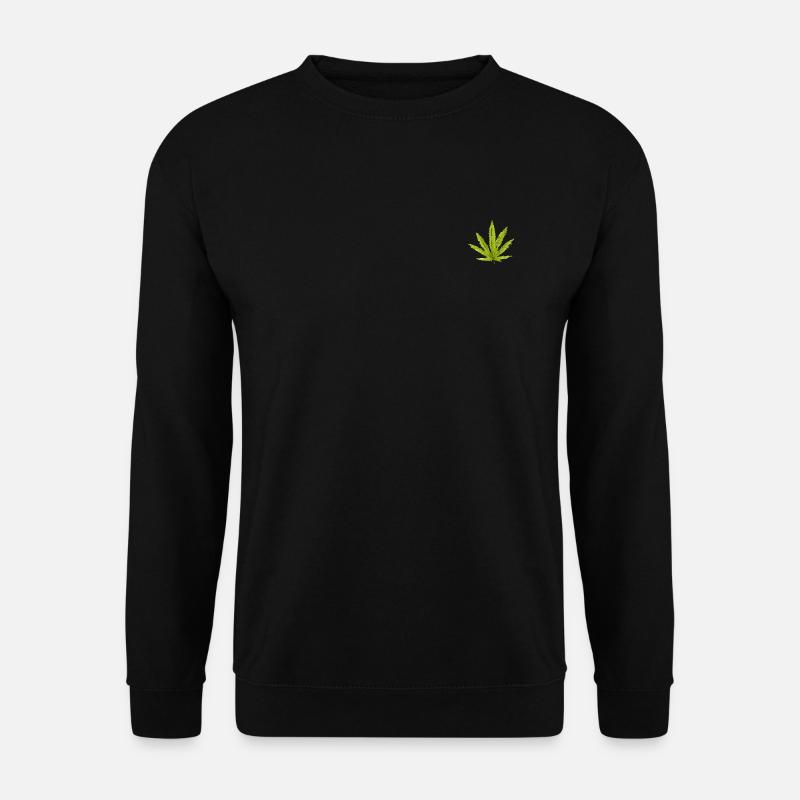 Hemp Leaf - Unisex Sweatshirt - black