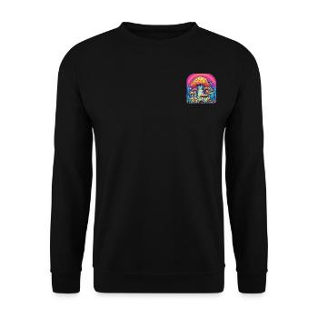 SALON - Sweat-shirt Unisexe - noir - Devant - Alina (178cm) & Michal (187cm)