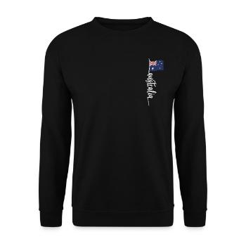 Advance Australia Flag - Unisex Pullover - Schwarz - Vorne - Alina (178cm) & Michal (187cm)