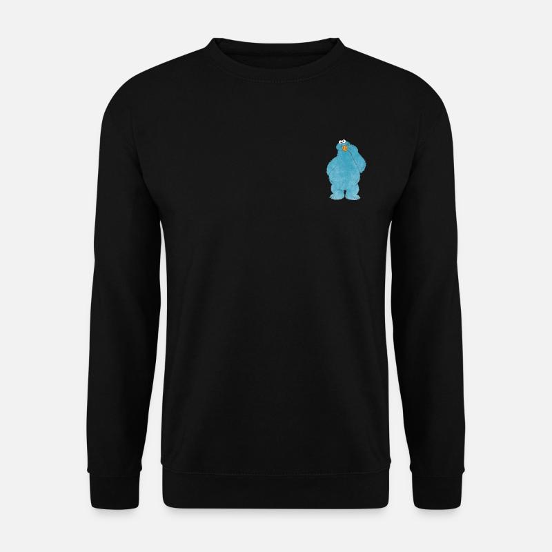 Sesamstraße kleines Krümelmonster Naschen - Unisex Pullover - Schwarz