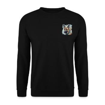 MALINOIS - Unisex Pullover - Schwarz - Vorne - Alina (178cm) & Michal (187cm)