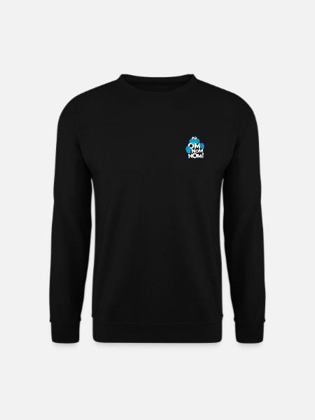 Sesamstraße Krümelmonster Om Nom Nom Klein - Unisex Pullover - Schwarz