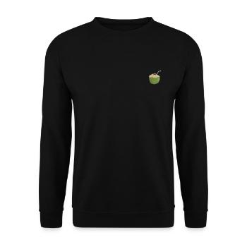 Buvez de la noix de - verte - Sweat-shirt Unisexe - noir - Devant - Alina (178cm) & Michal (187cm)