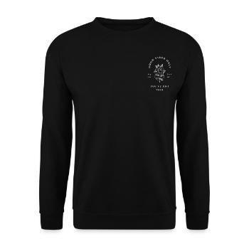 Good Vibes Only - Unisex Sweatshirt - black - Front - Alina (178cm) & Michal (187cm)