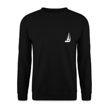 Segelschiff - Unisex Pullover - Schwarz - Vorne - Alina (178cm) & Michal (187cm)