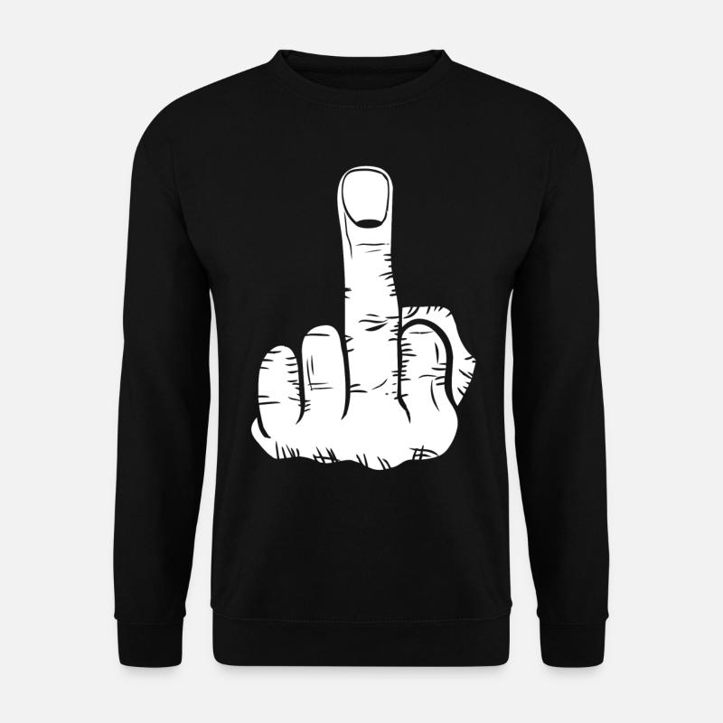 Middle finger! present - Unisex Sweatshirt - black