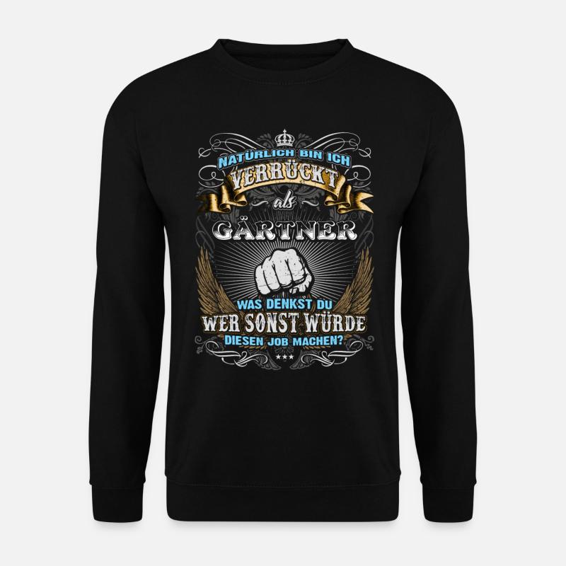 Edles Berufe-Shirt für den Gärtner - Unisex Pullover - Schwarz
