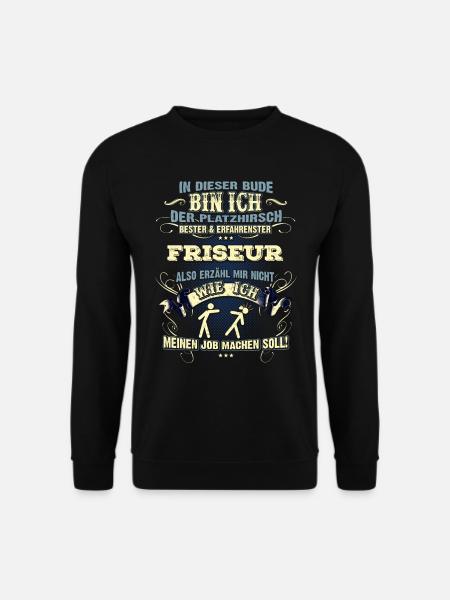Edles Berufe-Shirt für den Friseur - Unisex Pullover - Schwarz
