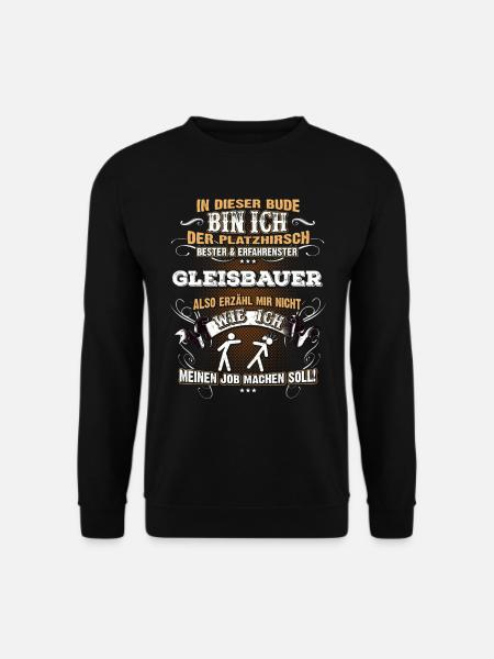 Edles Berufe-Shirt für den Gleisbauer - Unisex Pullover - Schwarz