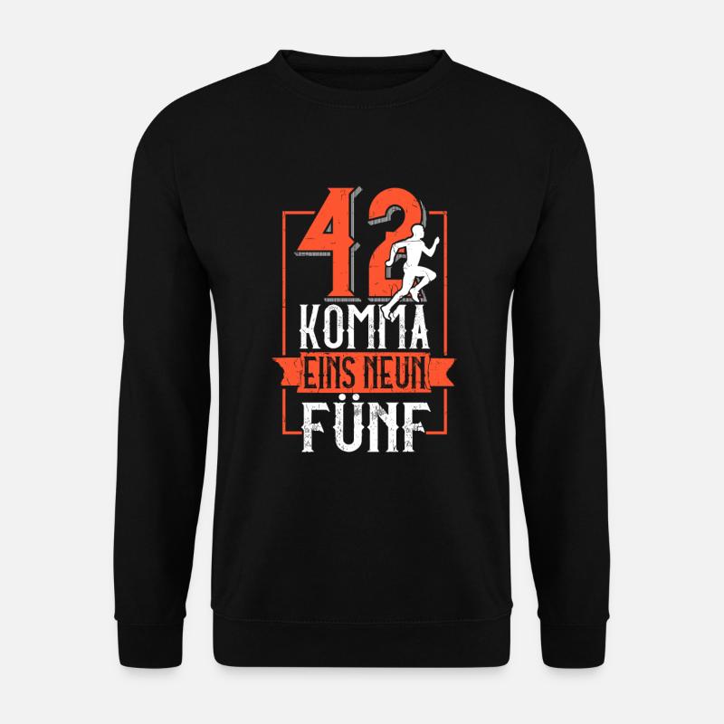 42 point un neuf cinq - course de marathon - Sweat-shirt Unisexe - noir