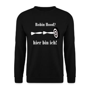 Darts, DartWM, Dart2019, arrows, 180, board, Double, Tops - Unisex Sweatshirt - black - Front - Alina (178cm) & Michal (187cm)