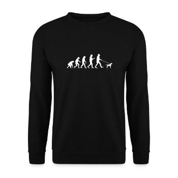 Hunde Hundebesitzer Hundeliebhaber - Unisex Pullover - Schwarz - Vorne - Alina (178cm) & Michal (187cm)