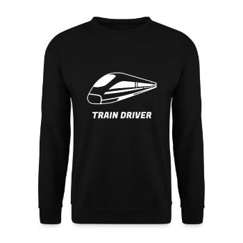 train - Sweat-shirt Unisexe - noir - Devant - Alina (178cm) & Michal (187cm)