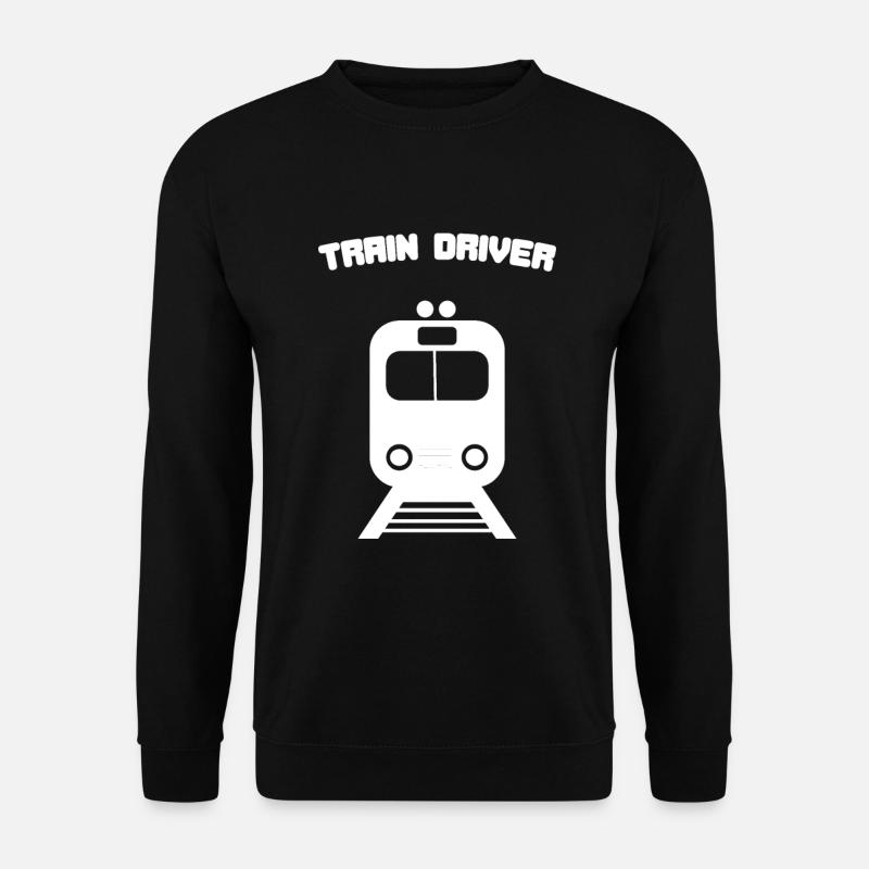 Zugführer Zug Lokomotive Gleis - Unisex Pullover - Schwarz