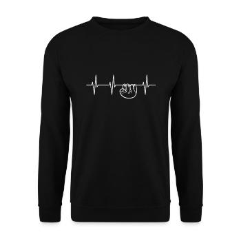 indolence - Sweat-shirt Unisexe - noir - Devant - Alina (178cm) & Michal (187cm)