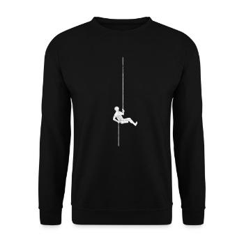 Klettern Bergsteigen - Unisex Pullover - Schwarz - Vorne - Alina (178cm) & Michal (187cm)