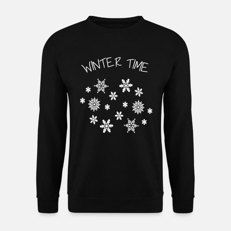 Schneeflocke - Unisex Pullover - Schwarz