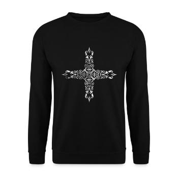 Croiser la religion de Jésus - Sweat-shirt Unisexe - noir - Devant - Alina (178cm) & Michal (187cm)