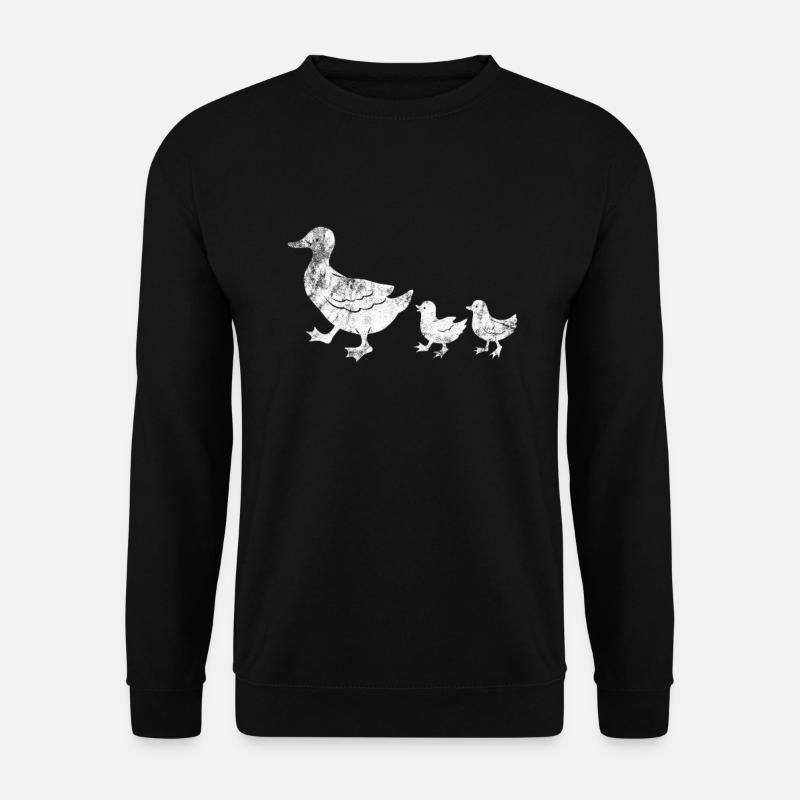 Ente Enten Vogel - Unisex Pullover - Schwarz