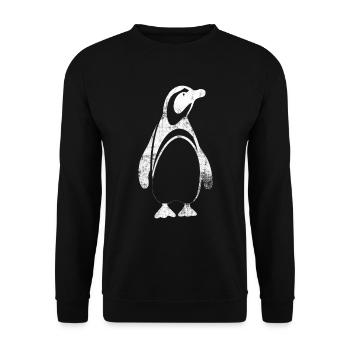 manchot - Sweat-shirt Unisexe - noir - Devant - Alina (178cm) & Michal (187cm)