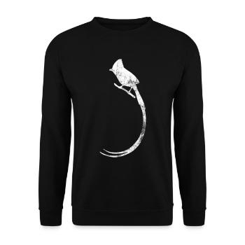 Vogel - Unisex Pullover - Schwarz - Vorne - Alina (178cm) & Michal (187cm)