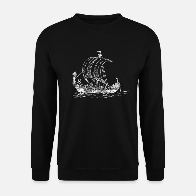 Wikingerschiff wikinger Schiff - Unisex Pullover - Schwarz