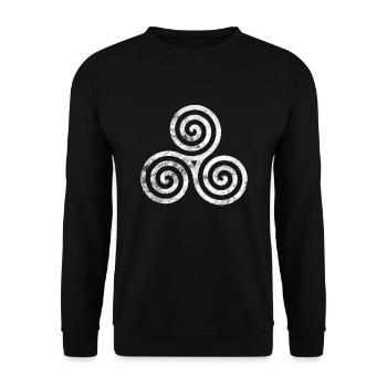 celtique - Sweat-shirt Unisexe - noir - Devant - Alina (178cm) & Michal (187cm)