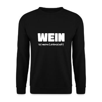 Wine saying wine drinker - Unisex Sweatshirt - black - Front - Alina (178cm) & Michal (187cm)