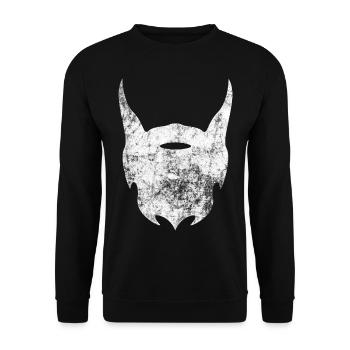 barbe - Sweat-shirt Unisexe - noir - Devant - Alina (178cm) & Michal (187cm)