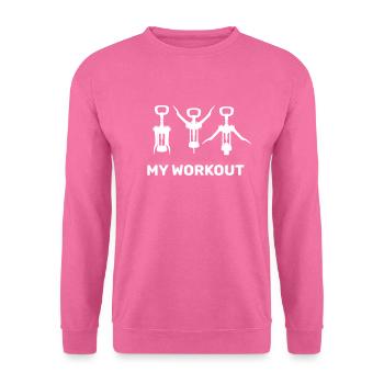 Weinglas - Unisex Pullover - Pink - Vorne