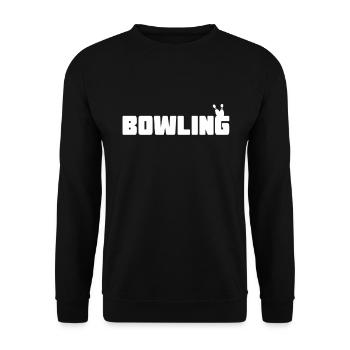 Bowling - Unisex Pullover - Schwarz - Vorne - Alina (178cm) & Michal (187cm)