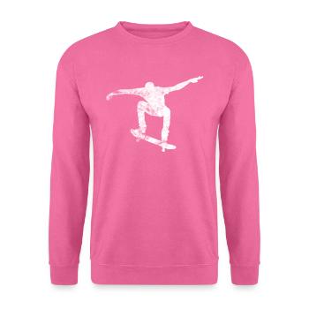 Skateboarder - Unisex Pullover - Pink - Vorne