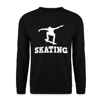 Planche à roulettes - Sweat-shirt Unisexe - noir - Devant - Alina (178cm) & Michal (187cm)