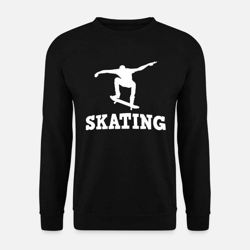 Skateboard Skating Skater - Unisex Pullover - Schwarz