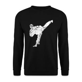 martial Arts - Unisex Sweatshirt - black - Front - Alina (178cm) & Michal (187cm)