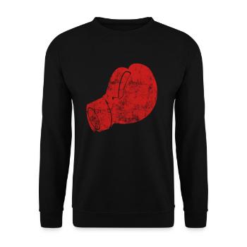 Boxe Boxer Gants de boxe Sport - Sweat-shirt Unisexe - noir - Devant - Alina (178cm) & Michal (187cm)