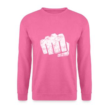 poing - Sweat-shirt Unisexe - rose - Devant