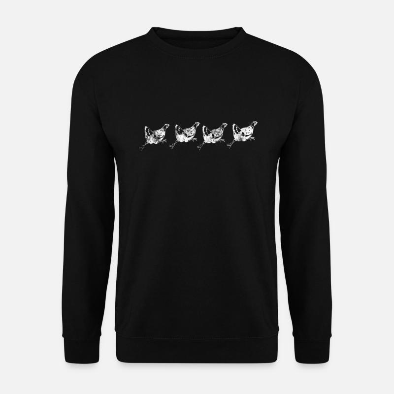 Poulets - Sweat-shirt Unisexe - noir