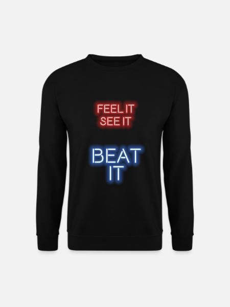 Werde eins mit dem Beat in Virtual Reality. - Unisex Pullover - Schwarz