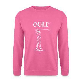 Golfer Golfen Golfschläger Golfplatz Verein - Unisex Pullover - Pink - Vorne