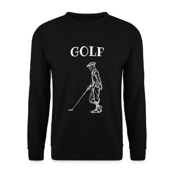 Golf Golf Golfers Golf Course - Sweat-shirt Unisexe - noir - Devant - Alina (178cm) & Michal (187cm)