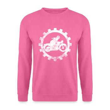 Motorradfahrer - Unisex Pullover - Pink - Vorne