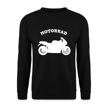Motorradfahrer Motorradfahren Motorrad - Unisex Pullover - Schwarz - Vorne - Alina (178cm) & Michal (187cm)