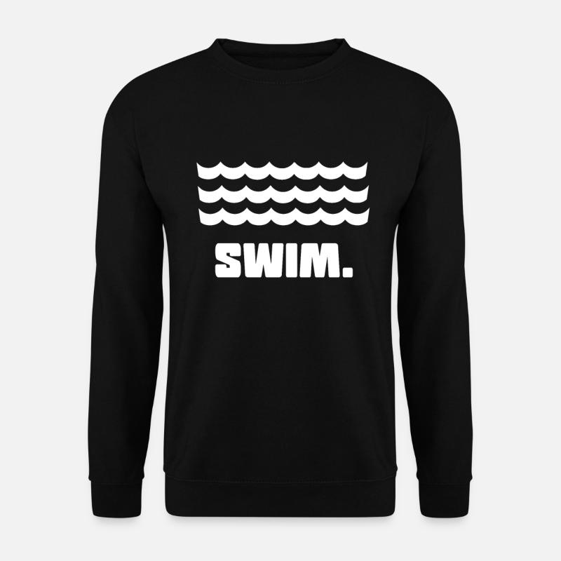 Schwimmen Wasser Schwimmbad Schwimmer - Unisex Pullover - Schwarz