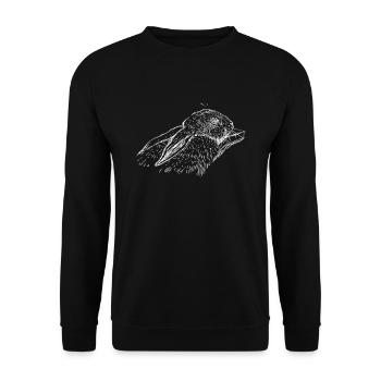 Hase - Unisex Pullover - Schwarz - Vorne - Alina (178cm) & Michal (187cm)