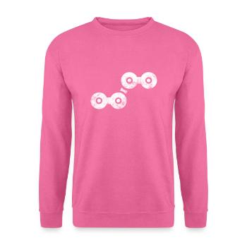 Chaîne de bicyclette - Sweat-shirt Unisexe - rose - Devant