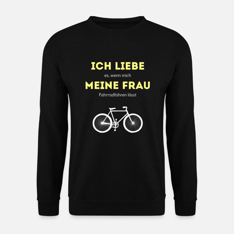 Fahrrad lustiger Spruch Fahrradfahrer - Unisex Pullover - Schwarz