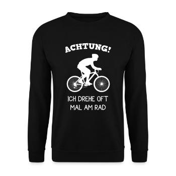 Vélo loisirs sport énonciation drôle - Sweat-shirt Unisexe - noir - Devant - Alina (178cm) & Michal (187cm)